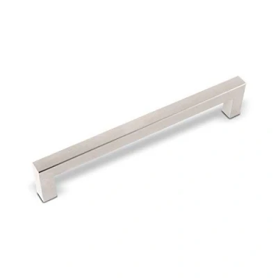 Immagine di SOTECH 1 pezzo Maniglia per mobili E3 in vero acciaio inox BA 224 mm (profilo 15 x mm) a barra reling cassetto