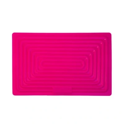 Immagine di Wahl Tappetino termoresistente e termosensibile in silicone, per piastra capelli, colore: rosa