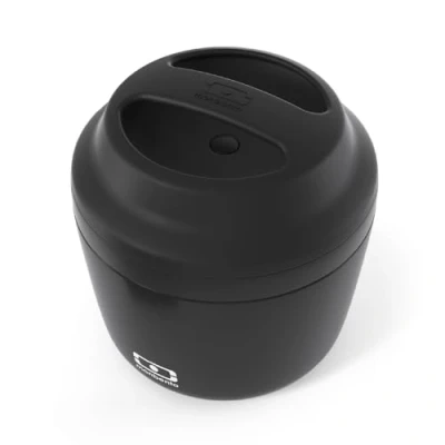 Immagine di monbento Porta Pranzo Termico MB Element Onyx Contenitore Ermetico che Mantiene gli Alimenti Caldi/Freschi fino a 10 Ore Ufficio/Scuola/Meal Prep Senza BPA Sicuro Per Uso Alimentare Nero