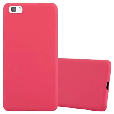 Immagine di Cadorabo Custodia per Huawei P8 LITE in CANDY ROSSO Morbida Cover Protettiva Sottile di Silicone TPU con Bordo Protezione Ultra Slim Case Antiurto Gel Back Bumper Guscio