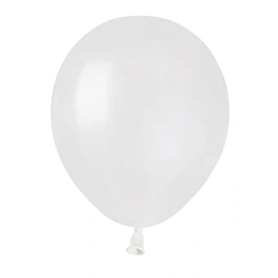 Immagine di Busta 100 palloncini perlati in lattice naturale Premium Quality A50 (Ø 13cm / 5&quot;), bianco perlato