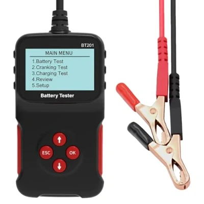 Immagine di Tester per Batteria Auto di MMOBIEL 12V Analizzatore Digitale Test Strumento Carico da 100 2000 CCA Salute della Batteria, Avviamento e Carica Controllo Auto, Camion, Moto ecc.