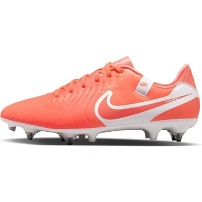 Immagine di Nike Performance Tiempo Legend 10 Academy SG Scarpe da calcetto con tacchetti, Taglia: 43, Hot lava white Finta pelle / tessuto