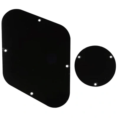 Immagine di Musiclily LP Backplate and Switch Cover Set per Chitarra USA Les Paul, 3 strati Nero