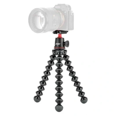 Immagine di JOBY Kit GorillaPod 3K, Treppiede Leggero Flessibile con Testa a Sfera per Fotocamere DSLR e CSC/Mirrorless, Portata Max 3 kg, Made in Italy, JB91507 BWW, Nero