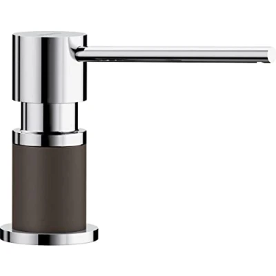 Immagine di BLANCO 525815 Distributore Liquido per Piatti Lato caffè/cromo 525815, Caffetteria/Cromo, 314