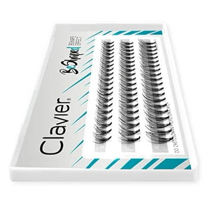 Immagine di Clavier ciglia artificiali in ciuffi B Curl 10 un ciuffo Diverse lunghezze da 6 a 14 mm Ricerca naturale per effetto multidimensionale (8/10/12)