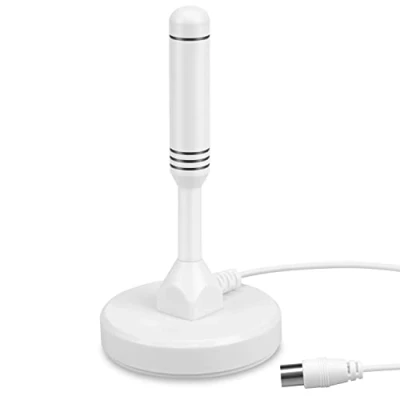 Immagine di DVB T/T2 Antenna HDTV August DTA240 TV Interna per Digitale Terrestre con Base Magnetica, portatile Adatto Televisore/DAB Radio/DTT Tuner Stick, 2m Cavo