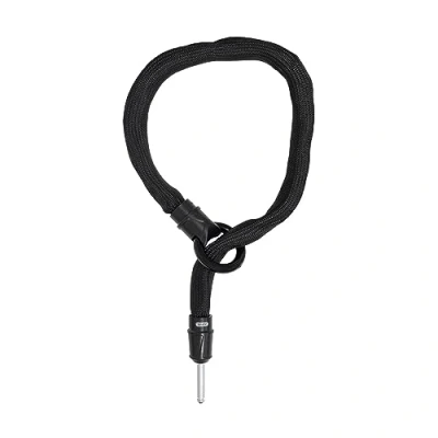 Immagine di ABUS inserto Blocca telaio Catena IvyTex Adaptor Chain 6KS bicicletta con copertura repellente allo sporco e all&#039;umidità robusta da 6 mm Nero