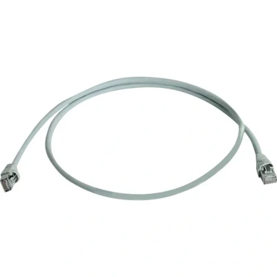 Immagine di Telegärtner L00001A0090 RJ45 cavo di rete, patch CAT 6A S/FTP 1.50 m Grigio Ritardante fiamma, Privo alogeni, Certificato UL 1 pz.