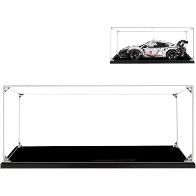 Immagine di MMOC vetrina in acrilico, per 42096 Technic Porsche 911 RSR, copertura antipolvere, miniature, modellismo (2 mm)
