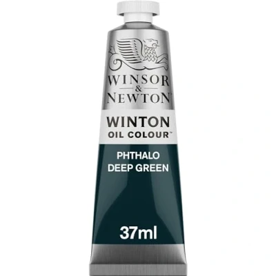 Immagine di Winsor &amp; Newton Winton Colore a Olio, Verde Ftalo Scuro, Ölfarbe 37ml Tube, 37 unità