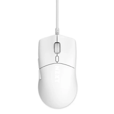 Immagine di NZXT Lift 2 Symm Mouse gaming con cavo simmetrico leggero Design 58 g Polling rate 8K Switch ottici Sensore ottico 26K DPI Piedini 100% PTFE Bianco