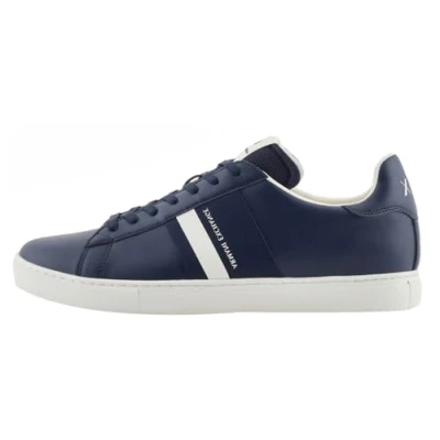 Immagine di Armani Exchange LACE UP Sneakers basse navy/offwhite, Uomo, Taglia: 42, Navy/off white Finta pelle / tessuto