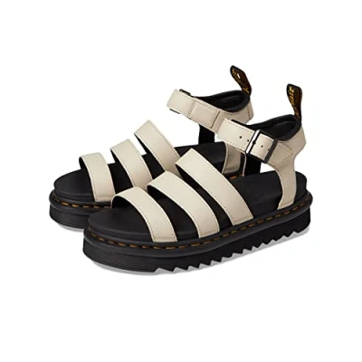 Immagine di Dr. Martens Blaire Parchment Sandali con plateau, Donna, Taglia: 38, Beige Pelle