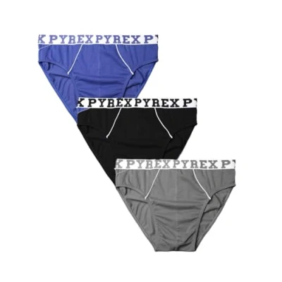 Immagine di Pyrex Slip Uomo Cotone Elasticizzato Pacco da 3pz, Art. 251003 Assortito XL
