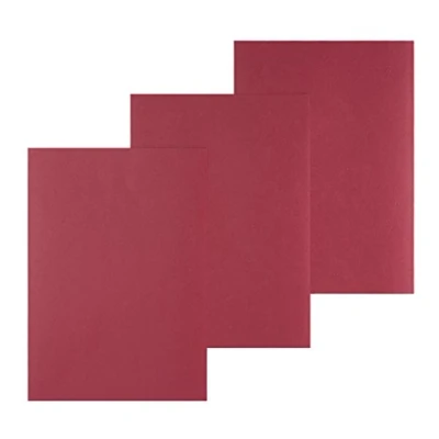 Immagine di Pavo per effetto pelle, formato DIN A4, 250 g/M², confezione da 100, colore: rosso