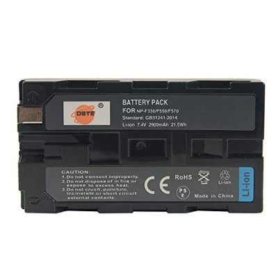 Immagine di DSTE Ricambio Batteria Compatibile per Sony NP F550 F330 F530 F570 CCD SC5 SC55 SC65 DCR SC100 TRV110K TRV120 TRV130