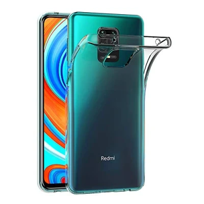 Immagine di AICEK Cover Compatible Xiaomi Redmi Note 9S, Motorola 9 Pro Silicone Case Molle di TPU Trasparente Sottile Custodia per Max (6.67 Pollici)
