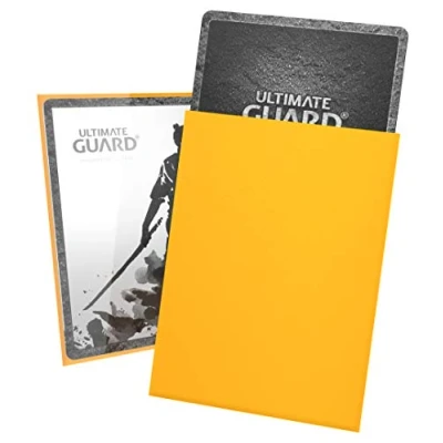 Immagine di Ultimate Guard Katana Sleeves Standard Size Yellow (100) Porta Carte di Credito, Colore Giallo, UGD010897HEO