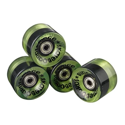 Immagine di Ruote Morbide Cruiser Ridge 59 mm 78A Pu W Abec 7 Cuscinetti Set di 4 Pezzi, Chiaro Verde