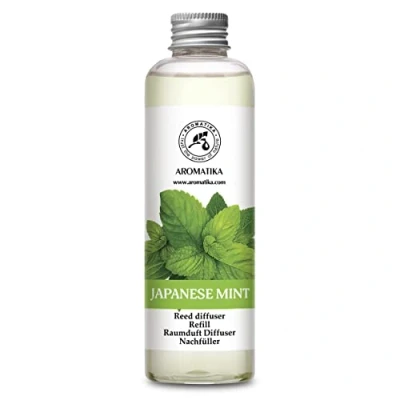 Immagine di Ricarica Diffusore di Menta Giapponese 200ml Ambiente con Olio Essenziale Aromi Bastoncini Profumati Profumo Fragranza a Lunga Durata