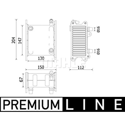 Immagine di MAHLE ORIGINAL CI 224 000P Intercooler