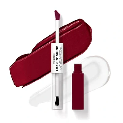 Immagine di Wet n Wild Megalast Lock n&#039; Shine, Dual Ended Lip Color and Clear Gloss, Vitamin E Jojoba Oil Enriched Formula, Sizzling Siren Shade