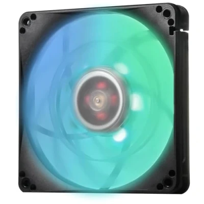 Immagine di SilverStone SST FW124 ARGB Ventola di raffreddamento silenziosa serie FW 120mm PWM, lama trasparente con telaio nero, cuscinetto a sfera, LED