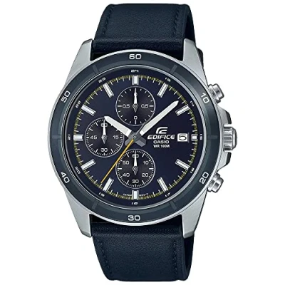 Immagine di CASIO EDIFICE Orologio Cronografo al Quarzo Uomo con Cinturino in Pelle EFR 526L 2CVUEF