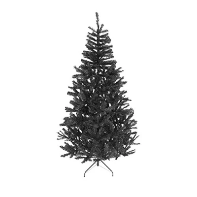 Immagine di Shatchi Albero artificiale imperiale con 230 punte, supporto in metallo, 1,2 m, colore nero