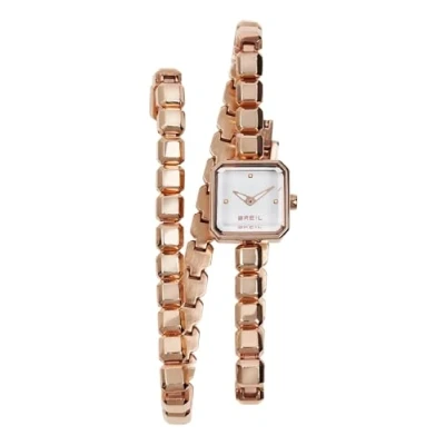 Immagine di Breil Orologio DONNA PURE WATCHES quadrante MONO COLORE BIANCO movimento SOLO TEMPO 2 LANCETTE QUARZO e BRACCIALE ACCIAIO COLORATO ARGENTO TW1454