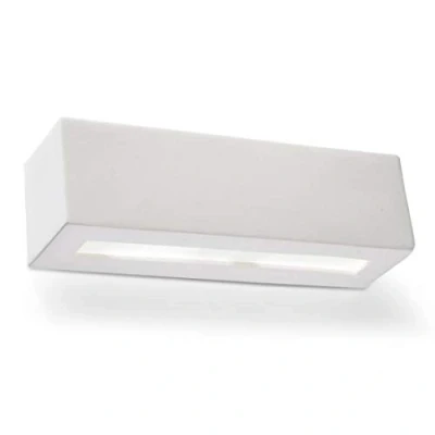 Immagine di SOLLUX lighting Vega Lampada da parete in ceramica Design moderno molto universale Lampadina E27 sostituibile, 1 x 60 W Bianco, 32,5 9,5 cm