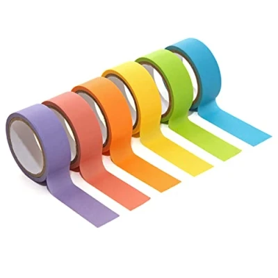 Immagine di Zink Washi Set di nastri colorati con arcobaleno pieno colori pastello