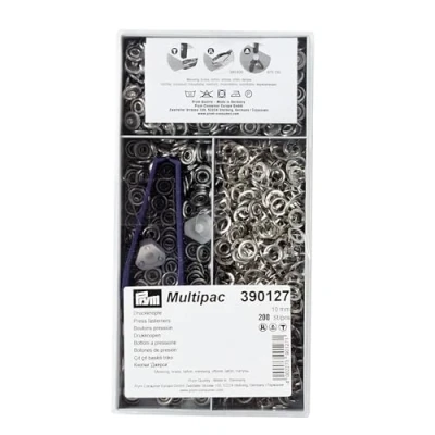 Immagine di Prym 390127 1 Non Sew Premere Dispositivi di Fissaggio, Argento, Taglia Unica, 200 unità