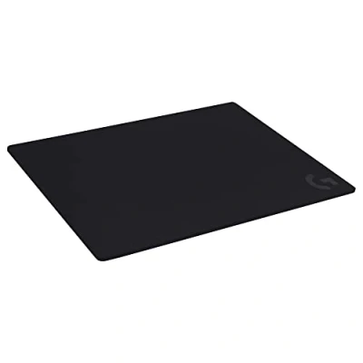 Immagine di Logitech G G740 Grande mousepad da gioco spesso 5 mm ottimizzato per sensori di gioco, attrito superficiale moderato, tappetino mouse antiscivolo, accessori Mac e PC, 460 x 400