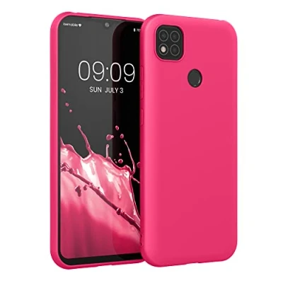 Immagine di kwmobile Custodia Compatibile con Xiaomi Redmi 9C Cover Back Case per Smartphone in Silicone TPU Protezione Gommata rosa shocking