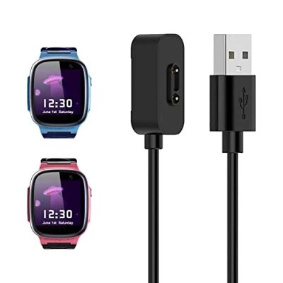 Immagine di zoerbufan Cavo di Ricarica Magnetico Compatibile con Xplora X5 Play/Xplora / X4, USB Caricatore per Play 4 (Nero)
