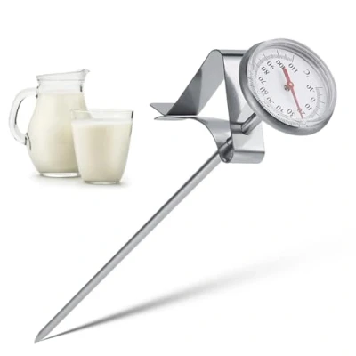 Immagine di VBESTLIFE termometro per Il Latte in Acciaio Inossidabile, da caffè 10 110 Cucina, Barbecue, Cibo, bistecche, Tacchino, Caramelle, Latte, Acqua del Bagno, ECC.