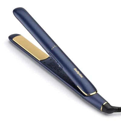 Immagine di BaByliss 2516PE Piastra lisciante Midnight in Titanium Ceramic, riscaldamento rapido 30 secondi, 3 impostazioni di temperatura fino a 230C, multi voltaggio