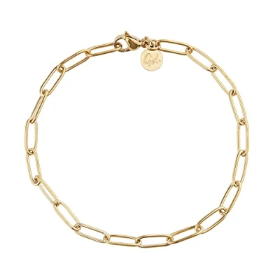 Immagine di GD GOOD.designs Bracciale a maglie da donna Oro Impermeabile in acciaio inossidabile fini I Dimensione Catena regolabili