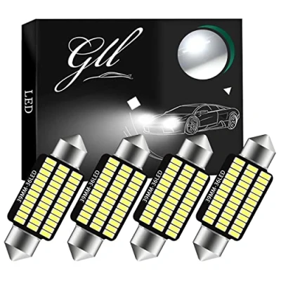 Immagine di Grandview 4pcs 39MM C5W Canbus Bianco Festone Lampadine LED Interni con Chip 36 3014 SMD 6411 6413 6418 per Auto Mappa Della Cupola Luci di Targa Cortesia (DC 9 16V)