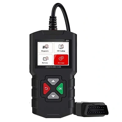 Immagine di MTXD OBDII Diagnostic Tool 201 aggiornamento Gratuito a Vita for OBD 2 Test Engine PK 319, 590 Auto Code Scanner 92.2A (Color : Black)