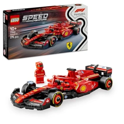 Immagine di LEGO Speed Champions Auto da Corsa Ferrari F1 SF 24 Giocattolo Collezione con Minifigure del Pilota di Formula 1 Modello per Bambini 10 Anni o Adulti Fan degli Sport Automobilistici 77242
