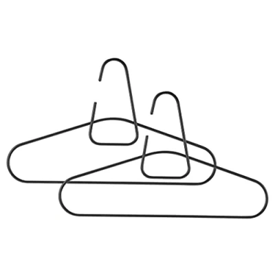 Immagine di Zone Denmark A Hanger Staffa in metallo, 2 pezzi, colore: Nero