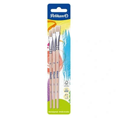 Immagine di Pelikan 700375 Set di 3 pennelli con setole tipo 613F, misura 8, 10 e 12