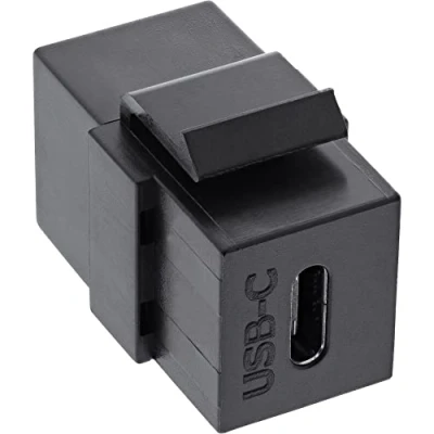 Immagine di InLine Keystone 76201Z Modulo USB 3.1 Snap In con presa C, colore: Nero