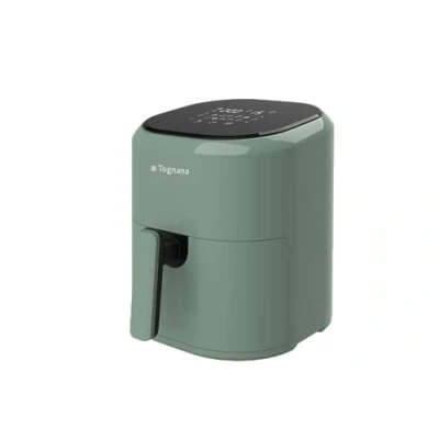 Immagine di Tognana Iridea, Friggitrice ad aria 4,5 L con contenitore e griglia antiaderente display digitale, verde salvia