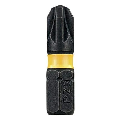 Immagine di DeWalt DT7388T QZ Inserti per Avvitatore a Impulsi Impact Torsion Extreme, Attacco 1/4&quot;, 25 mm PZ3, Confezione da 5 Pezzi, Nero