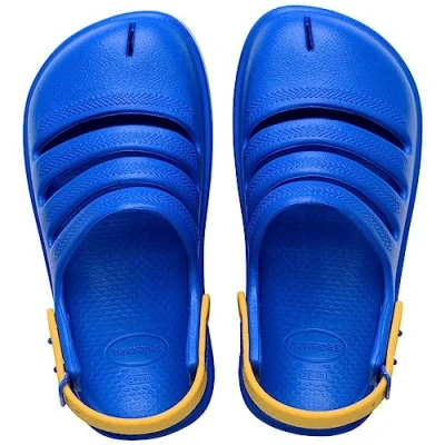Immagine di Havaianas Zoccoli per bambini, Taglia: 23 24, Blue yellow gold Sintetico